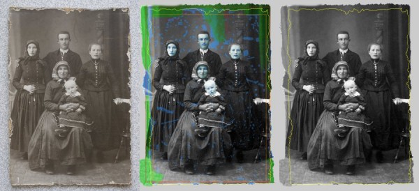 Original, Bildbearbeitung und fertige Reproduktion